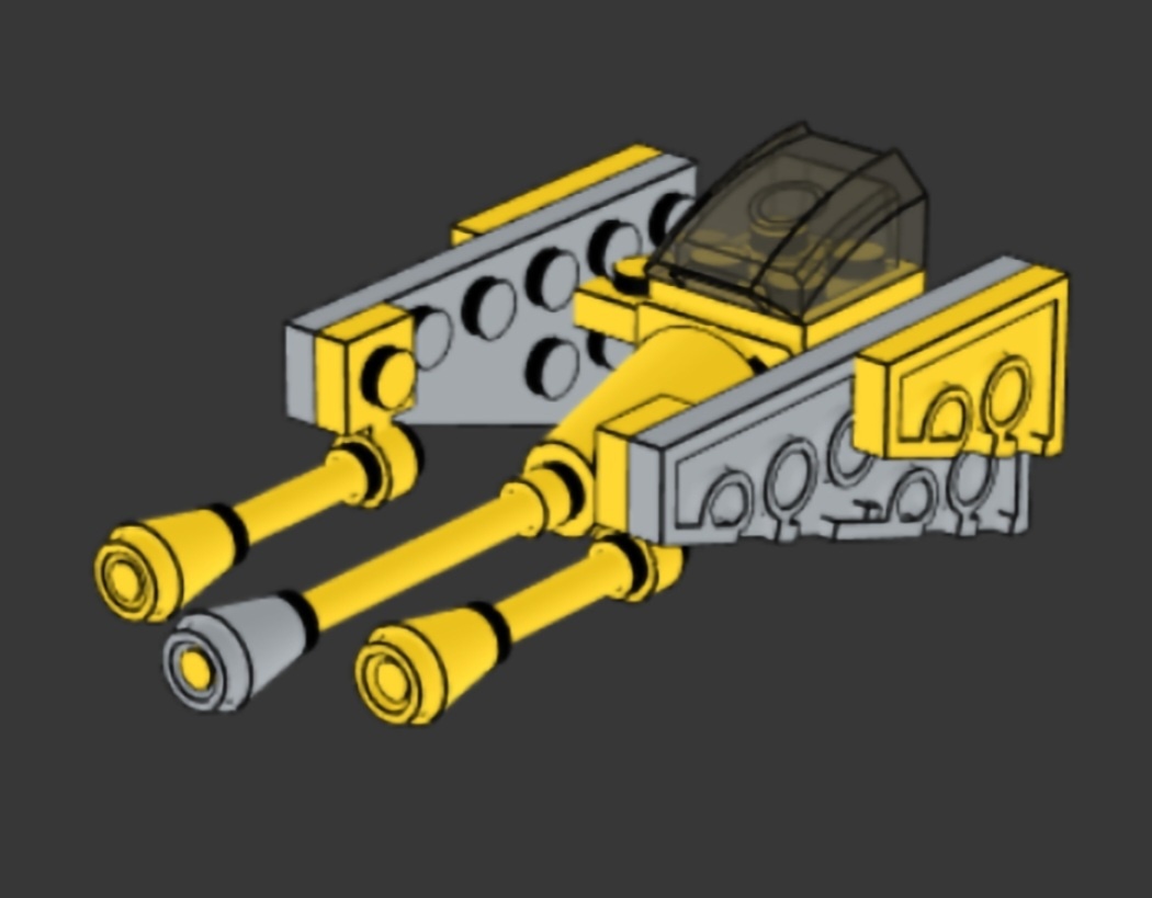 Super fighter spaceship alternate build