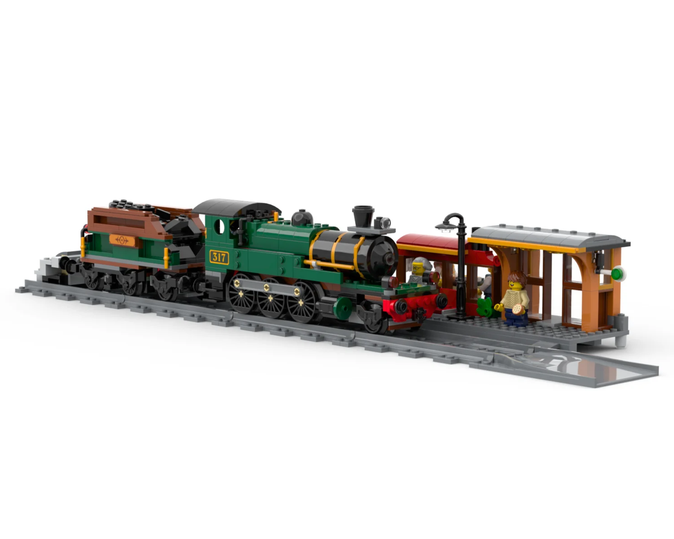 Vintage Steam Train Alternate Build (no new pieces required) V2 alternate build