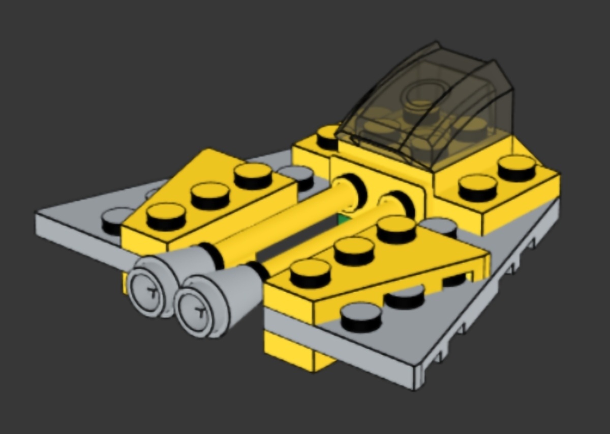 Fighter spaceship alternate build