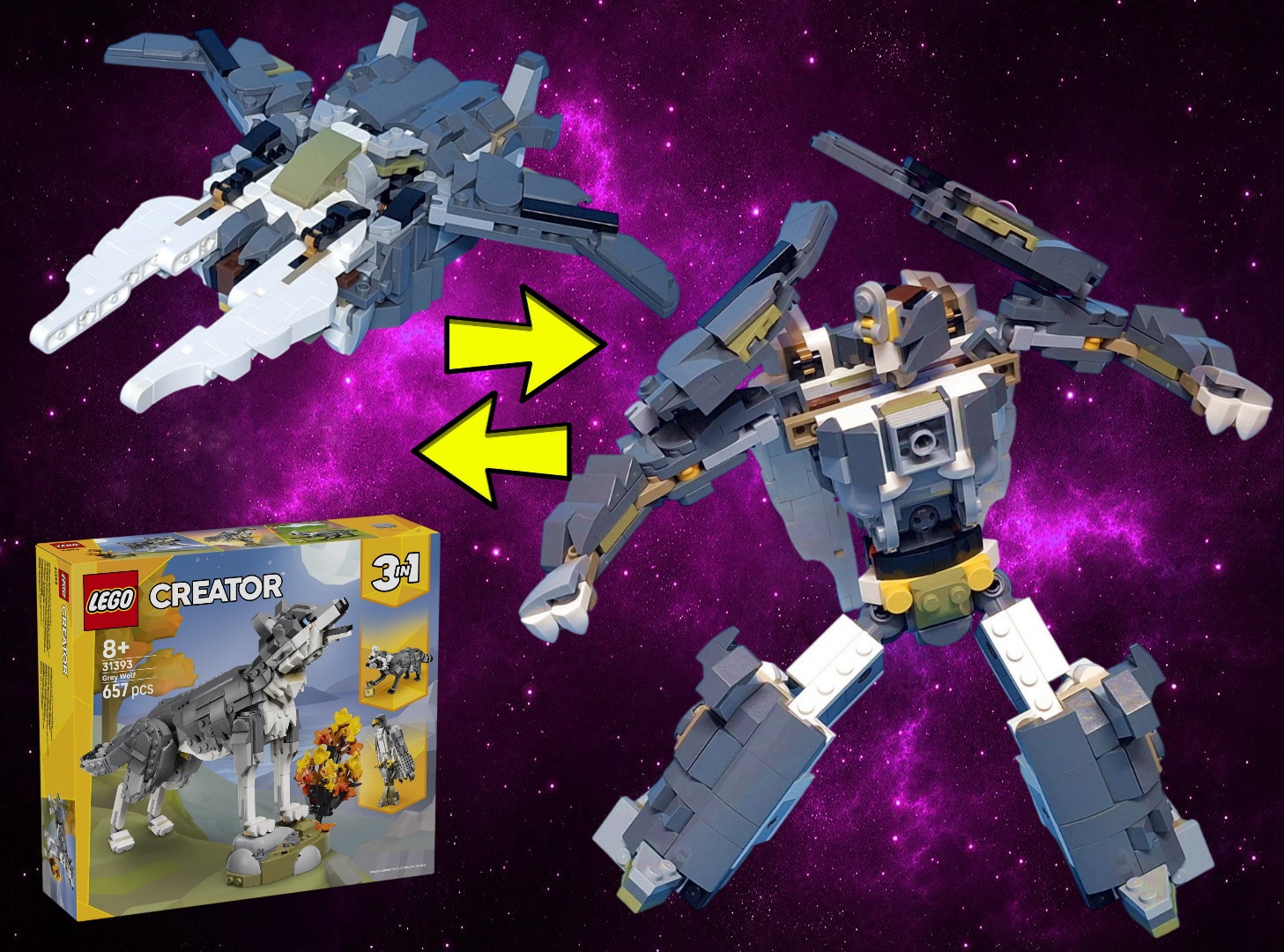 31393 alternate build #002: Transformer space cruiser Misfire alternate build