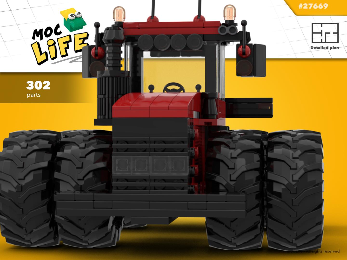 Case 8 wheels articulate