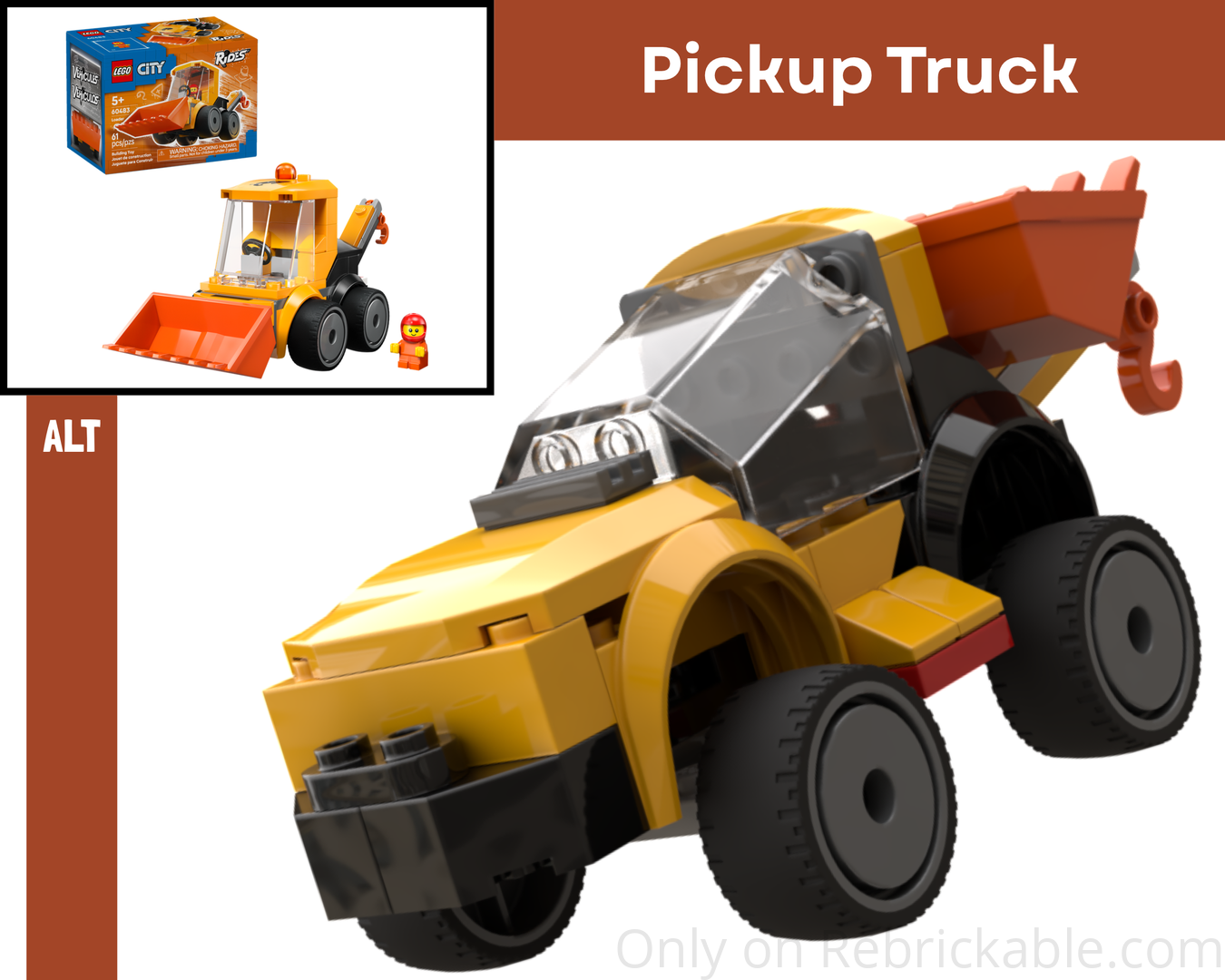 Pickup Truck w/ Towing Attachment alternate build