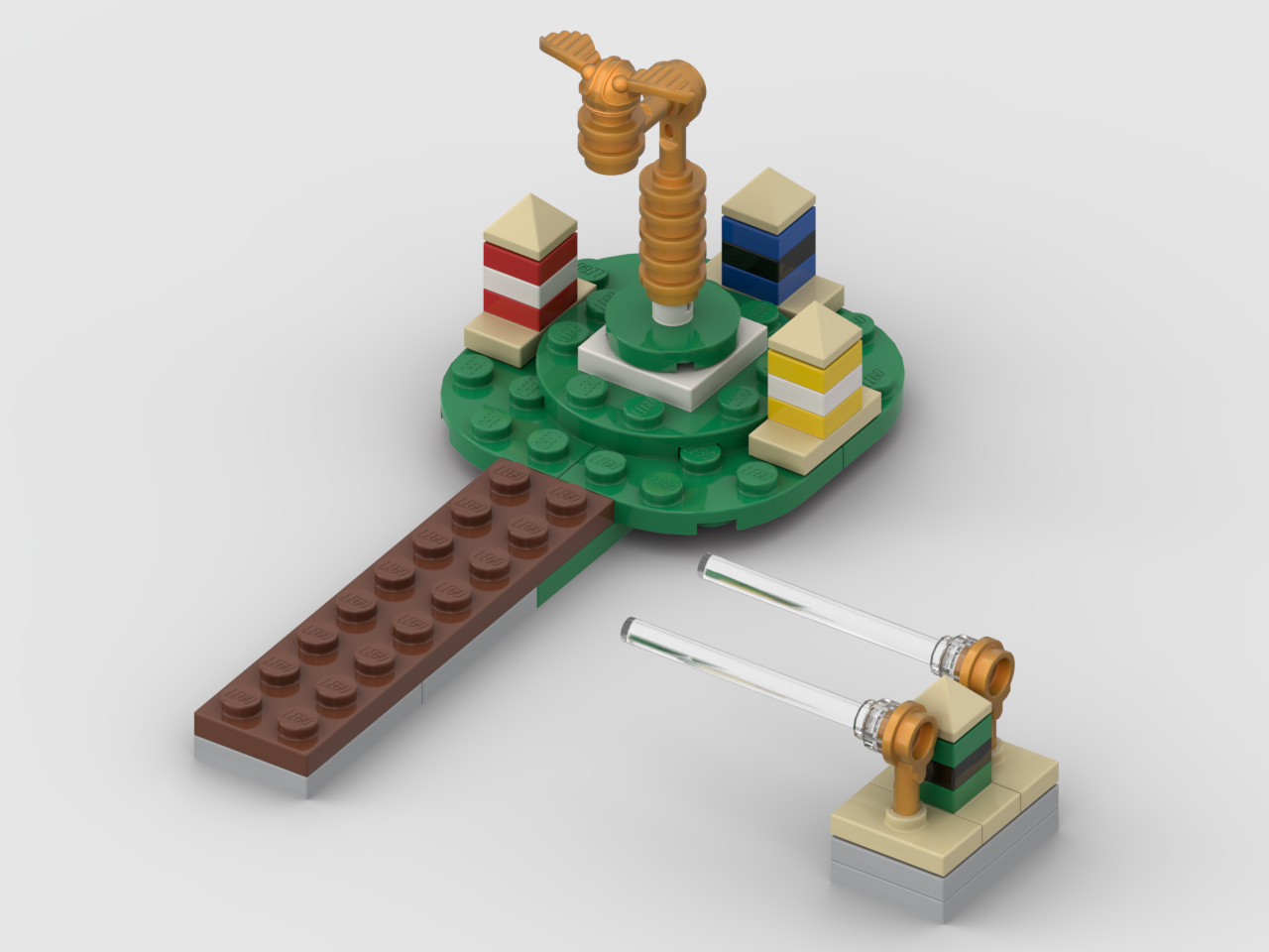 30651 Palace Courtyard with Barricade ALTERNATE BUILD alternate build