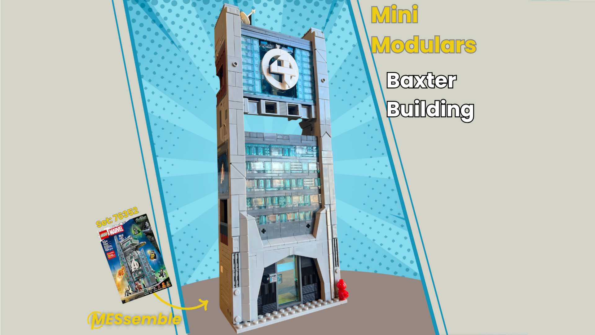 Fantastic 4 baxter building - mini modular alternate build