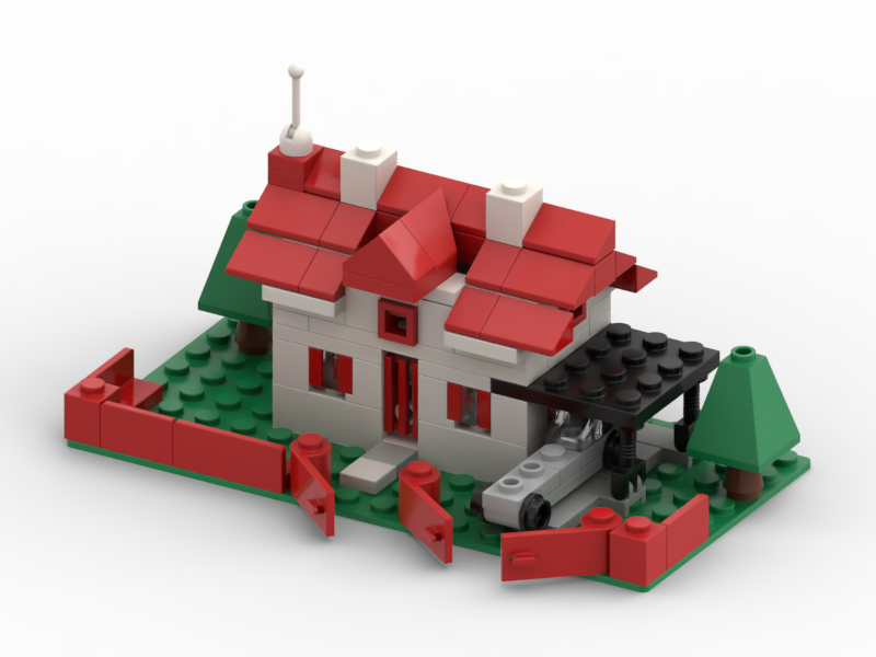 346 House with car (microscale)