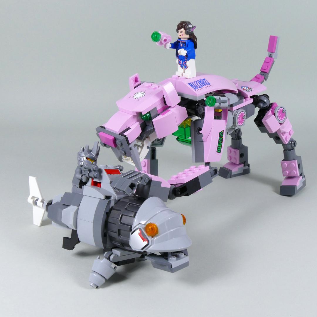 Sabretooth and Mechafish - LEGO Overwatch 75973 B model alternate build