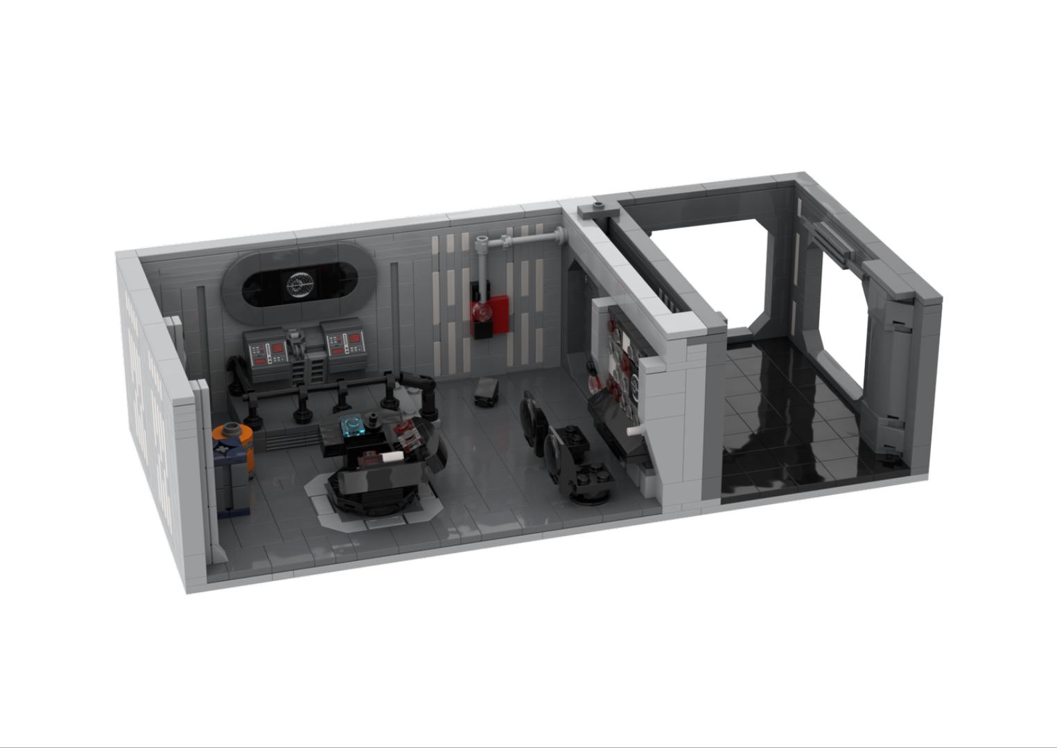 Death Star Security Command Center with Hallway MOC