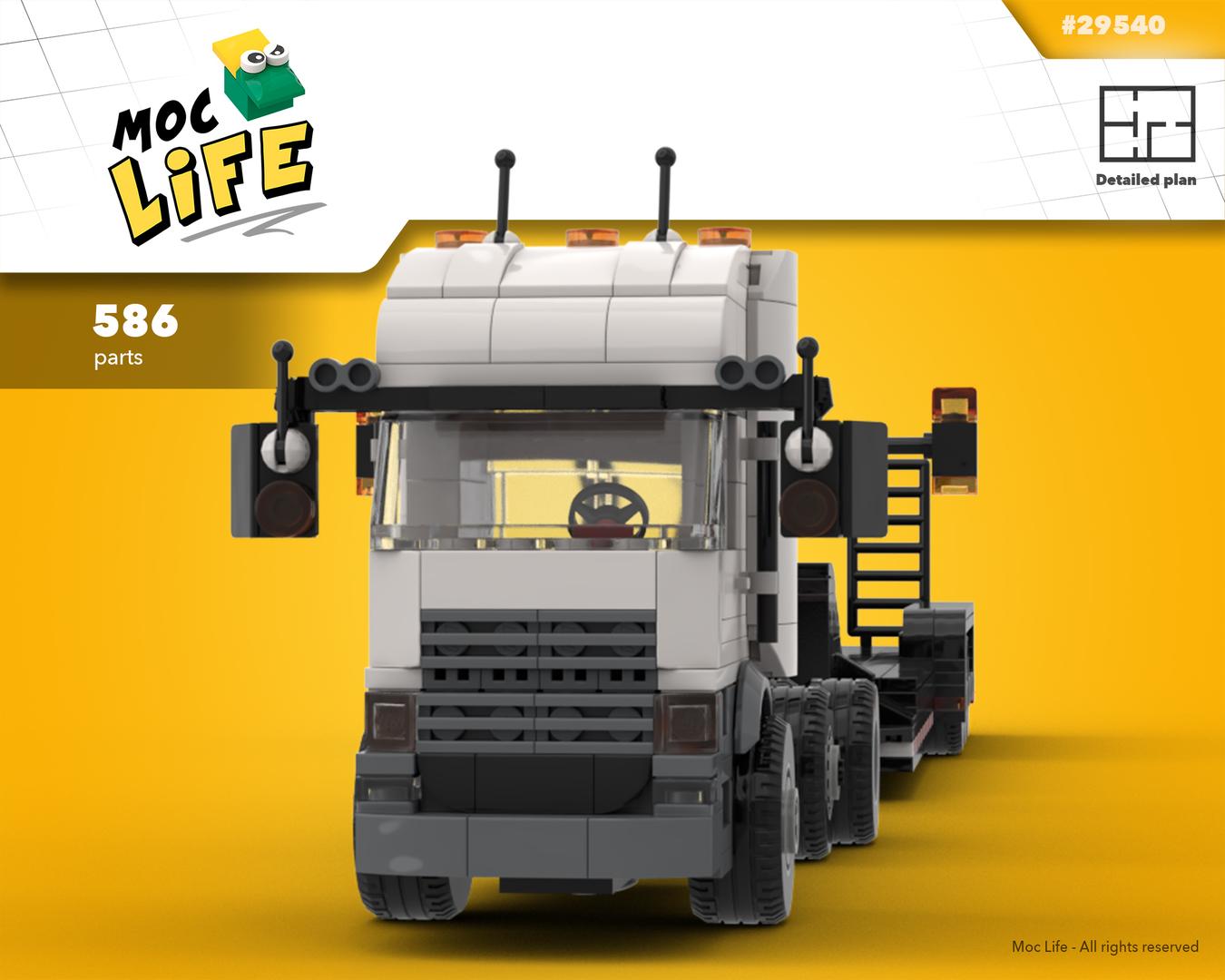29540 - Mercedes lorry with trailer (MOC-29540) - LEGO MOC | MOC Tracker