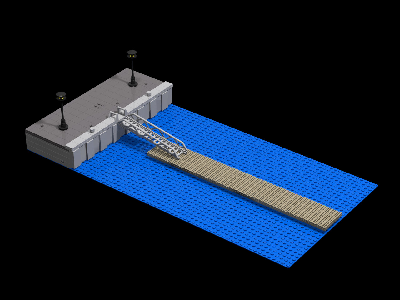 Harbour Straight with Jetty (Module)