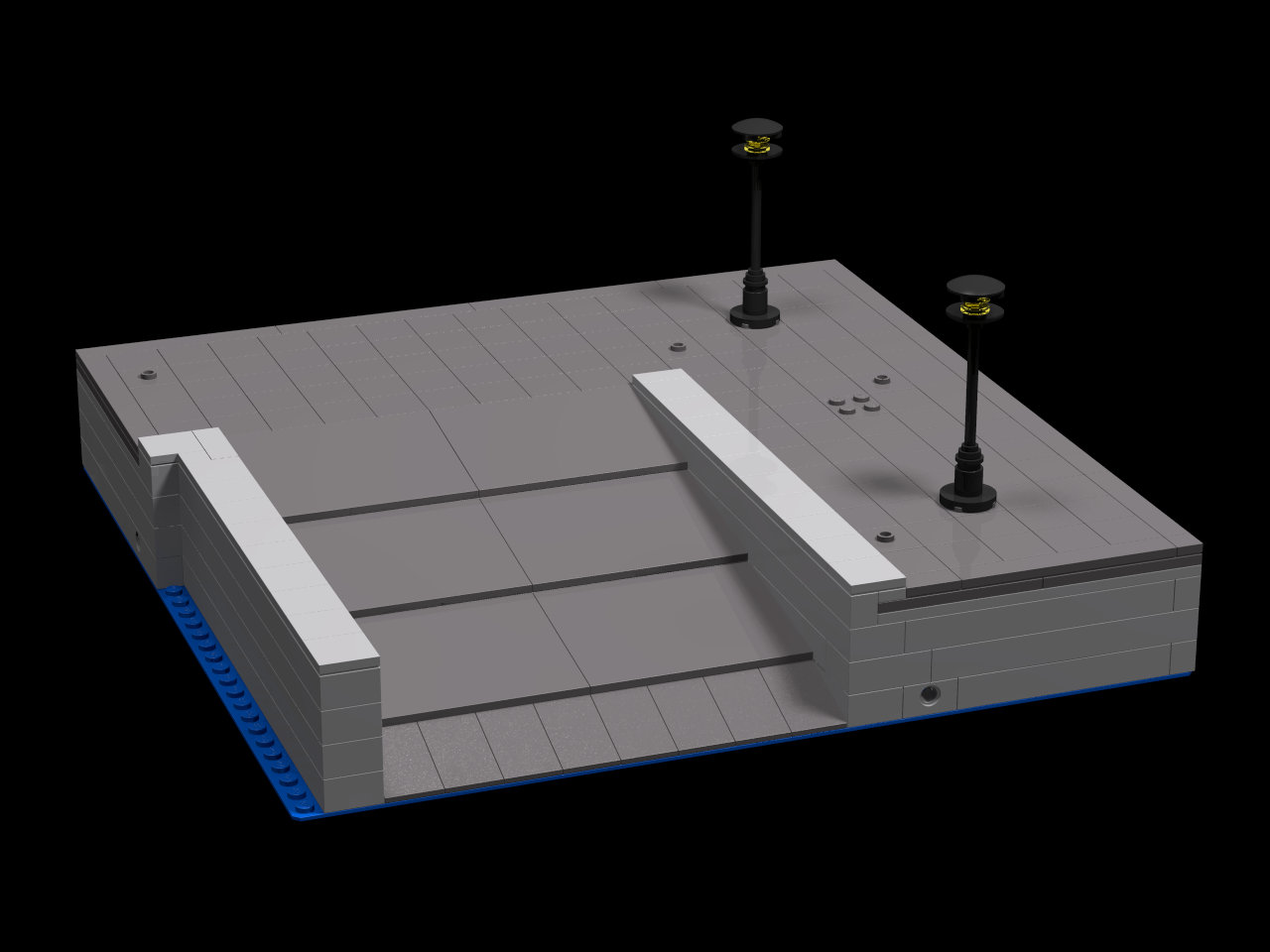 Harbour Inner Corner with Ramp (Module)