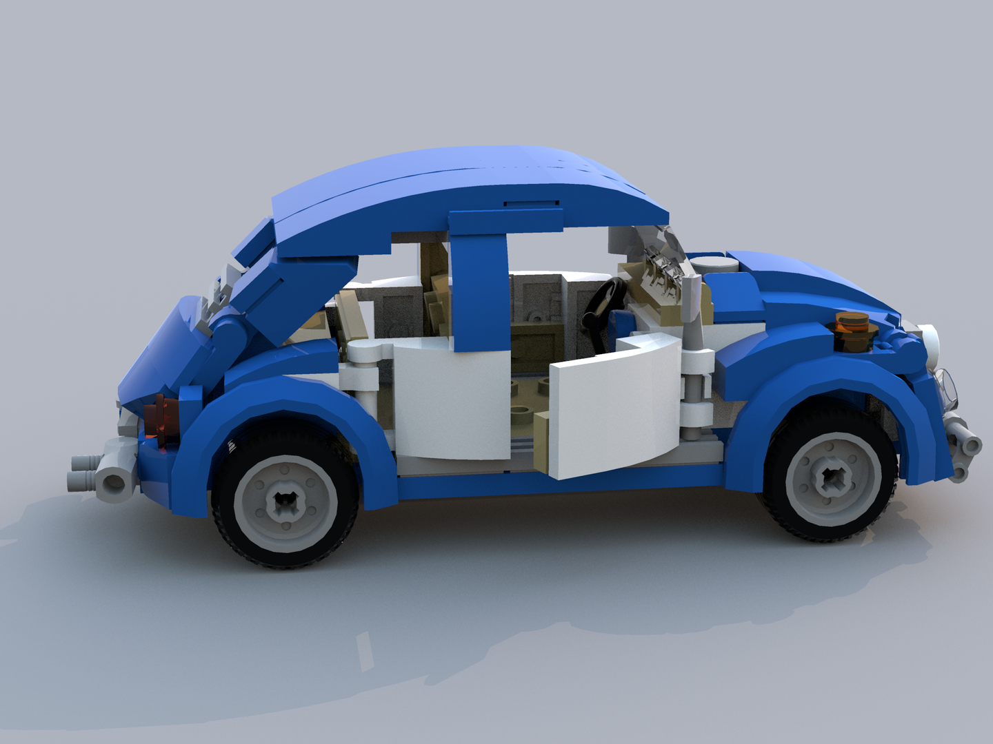 VW Beetle Minifigure size
