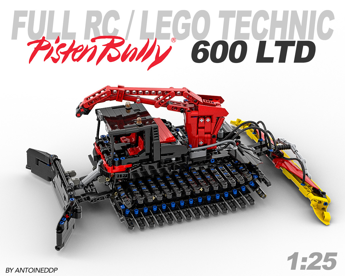 RC Lego Pistenbully 600 LTD with Winch