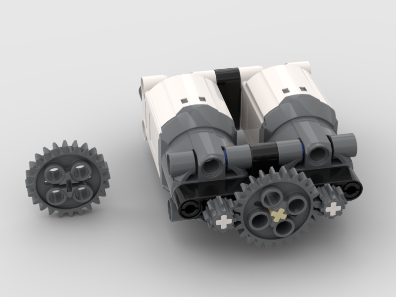 2 L-Motor drive slow/fast