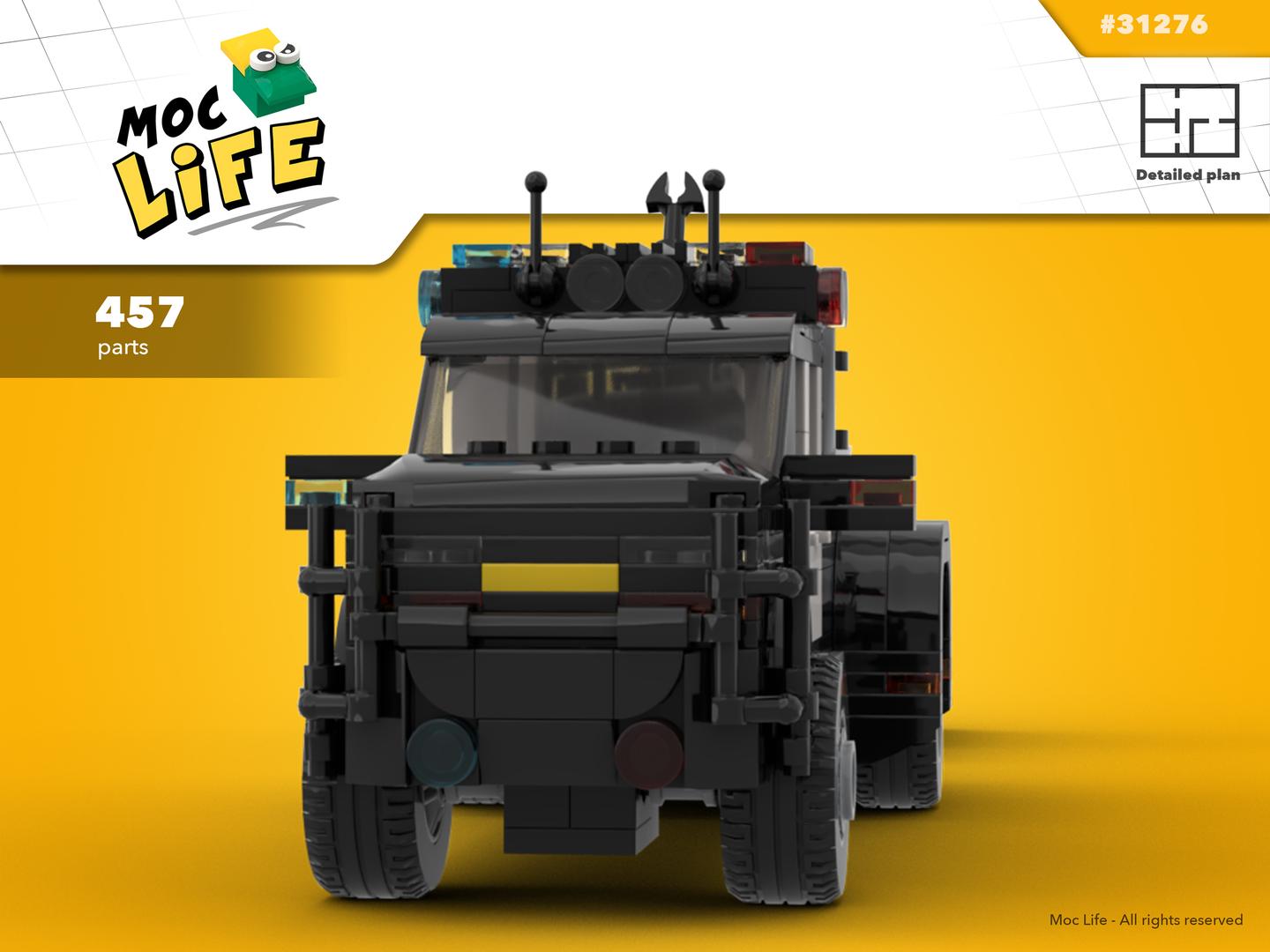 Chevrolet Silverado 3500 quad cab dually police with anti-bomb robot