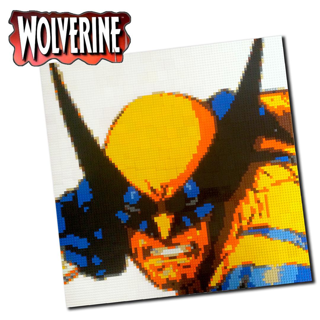 WOLVERINE (Serval) - Brick Art Mosaic
