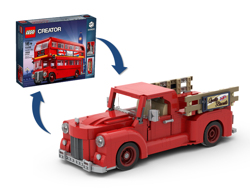 Christmas Pickup Truck  (10258 Alternate)