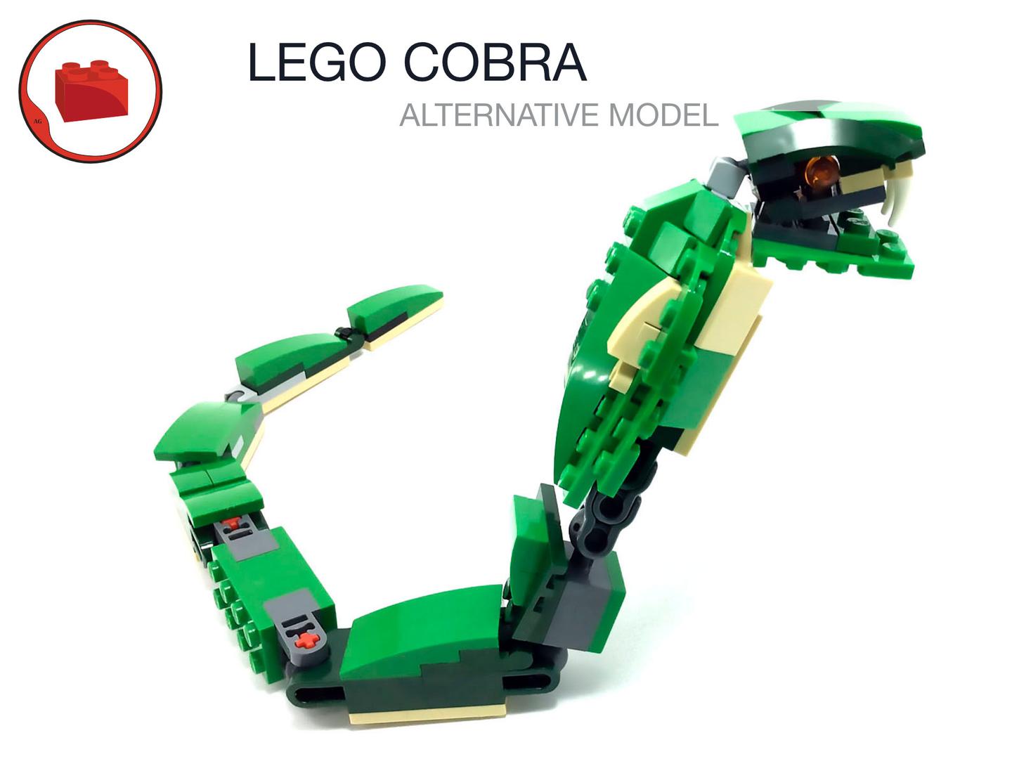 LEGO CREATOR 31058 alternative build instructions - COBRA - MOC