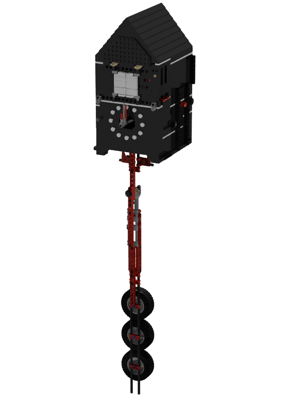 Pendulum clock with cuckoo