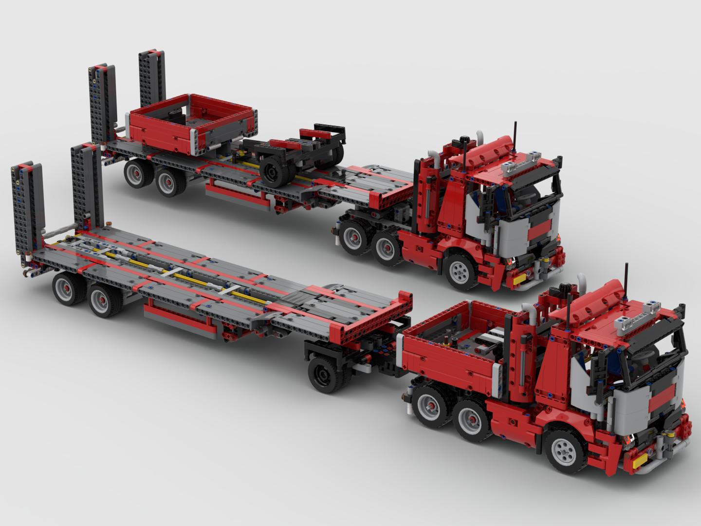 Truck &amp; Trailer 42098 C-Model (2 Versions)