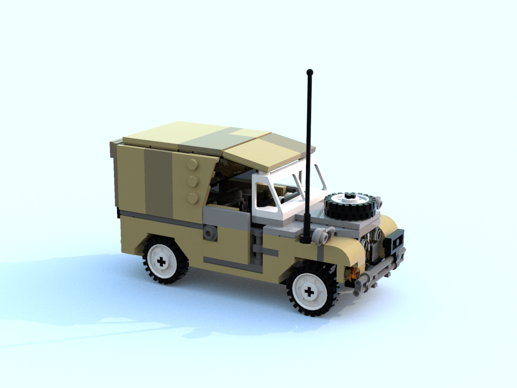 Army Series 2 landrover Desert colours