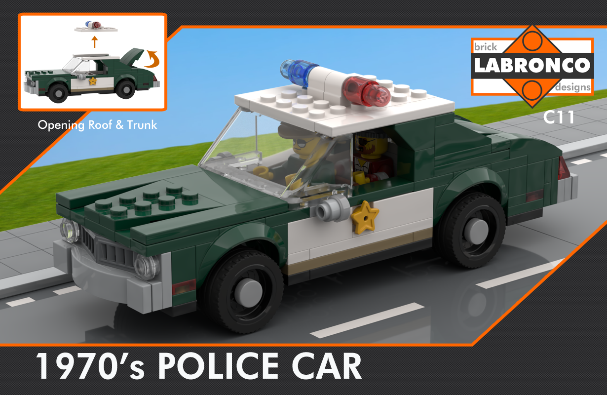 C11 - 1970's Police Car Dark Green