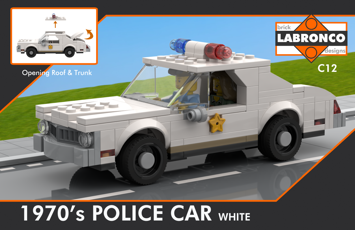 C12 - 1970's Police Car White