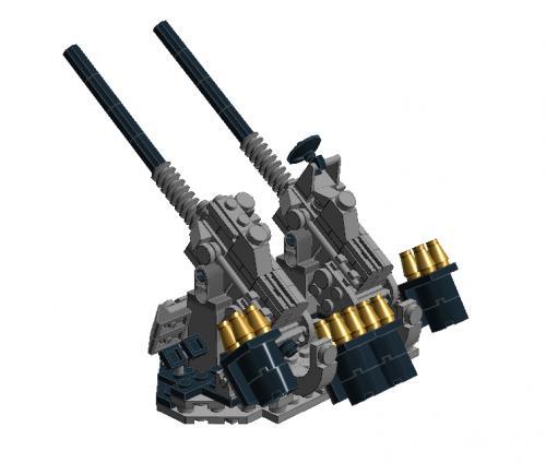 3"/50 Mk. 33 twin guns