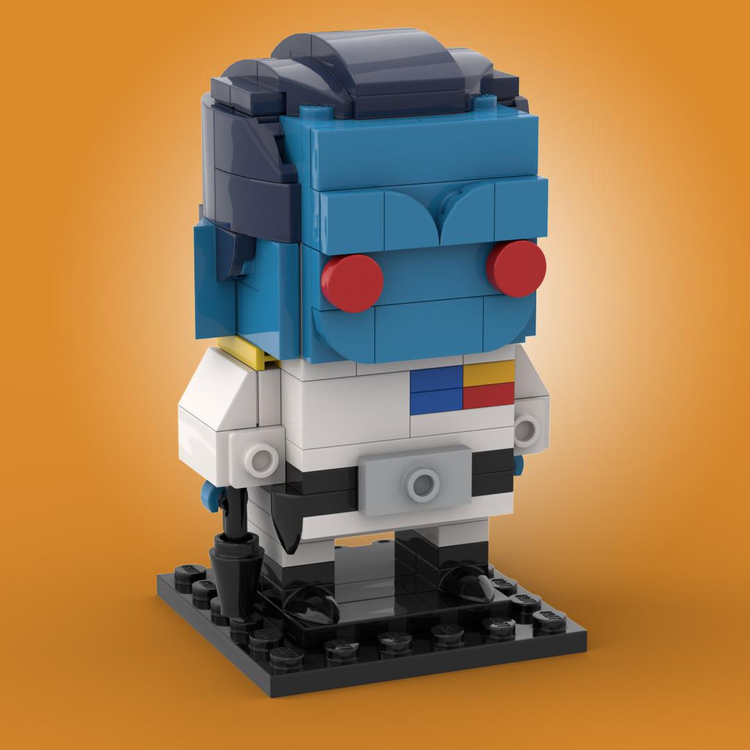 Grand Admiral Thrawn MOC Brickheadz