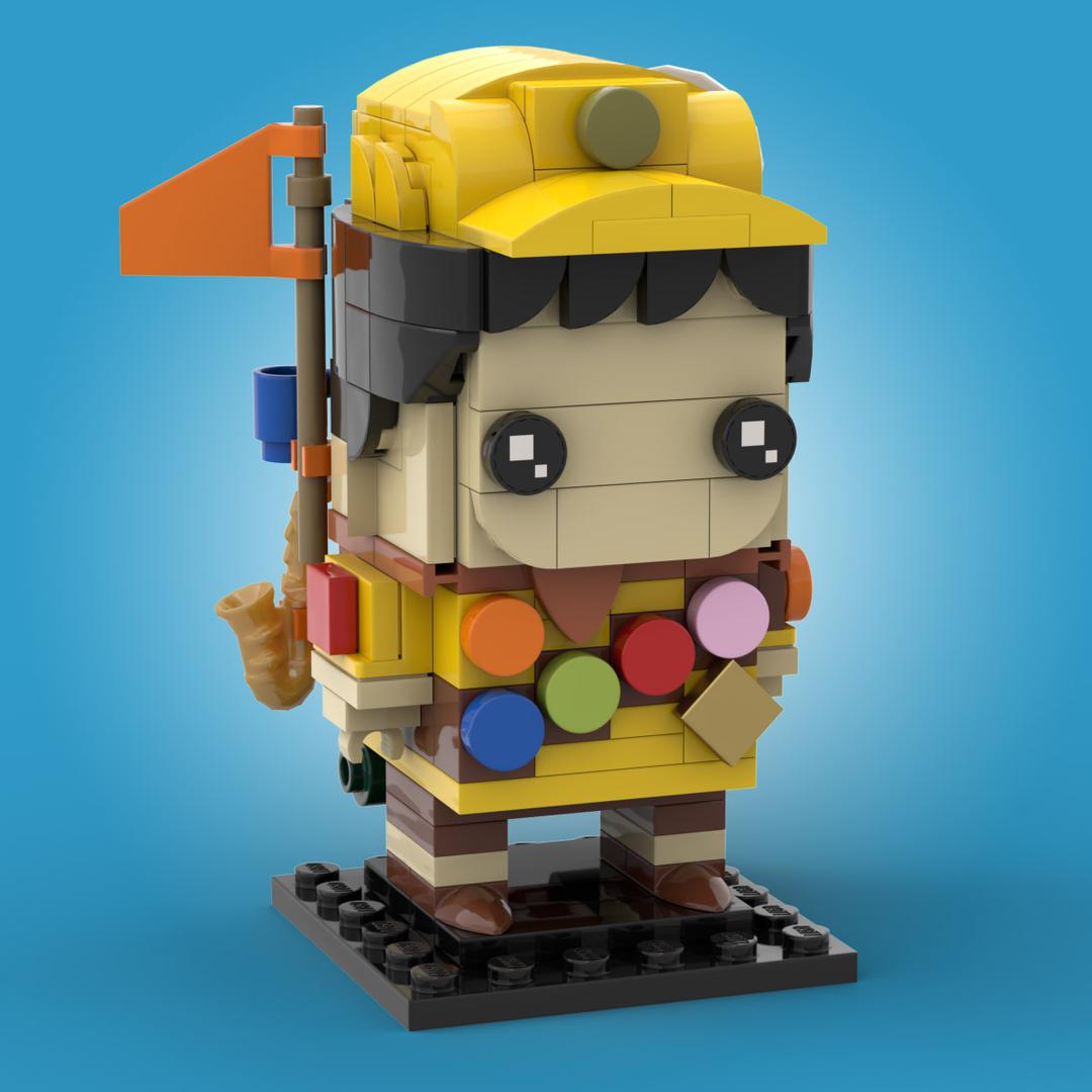 Custom Russell Pixar Up Brickheadz