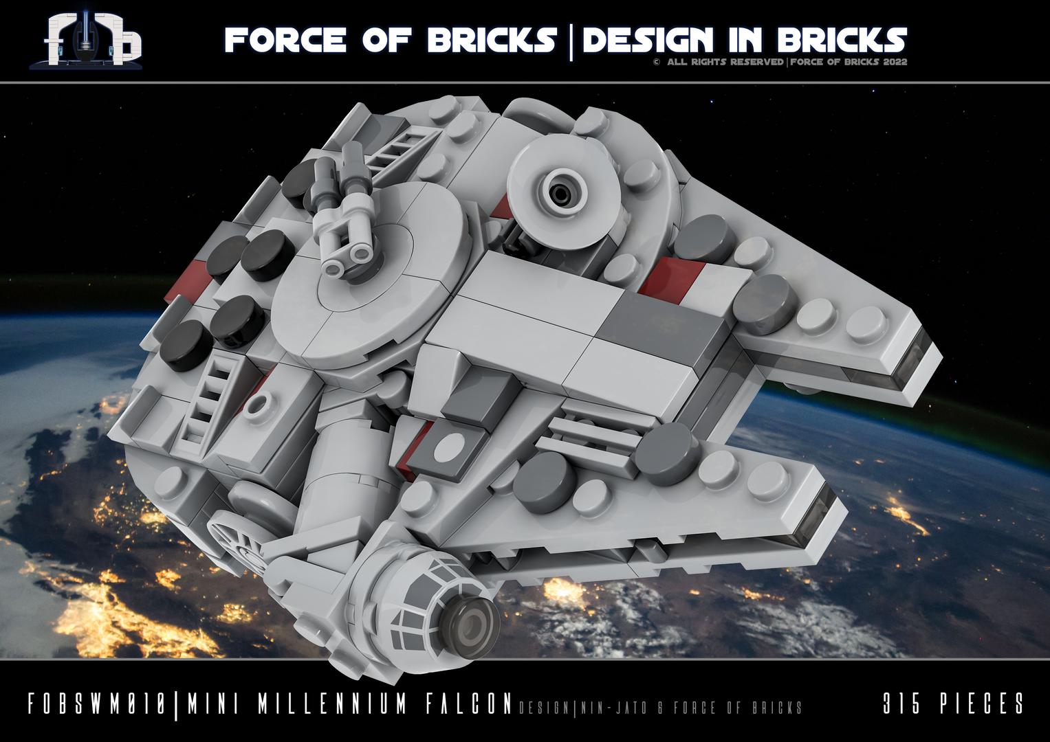 Mini Millennium Falcon (fobswm010) |Force of Bricks &amp; Nin-Jato