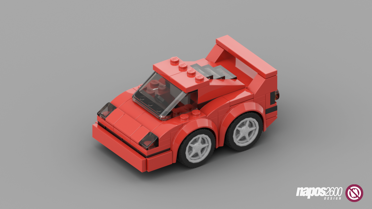 75890 Ferrari F40 Competizione Chibi Alternate
