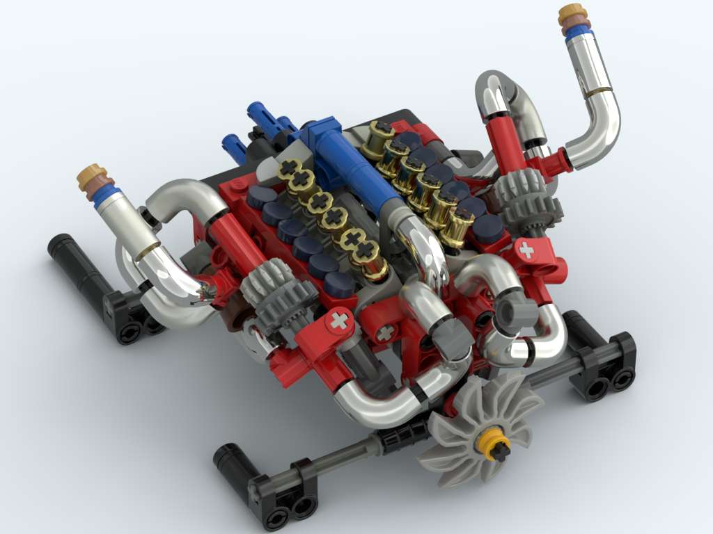 V12 Twin Turbo (Power Functions + Lego technic)