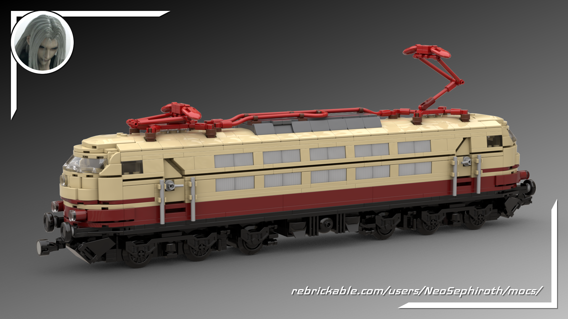 BR 103 Rheingold Locomotive (8 studs wide)