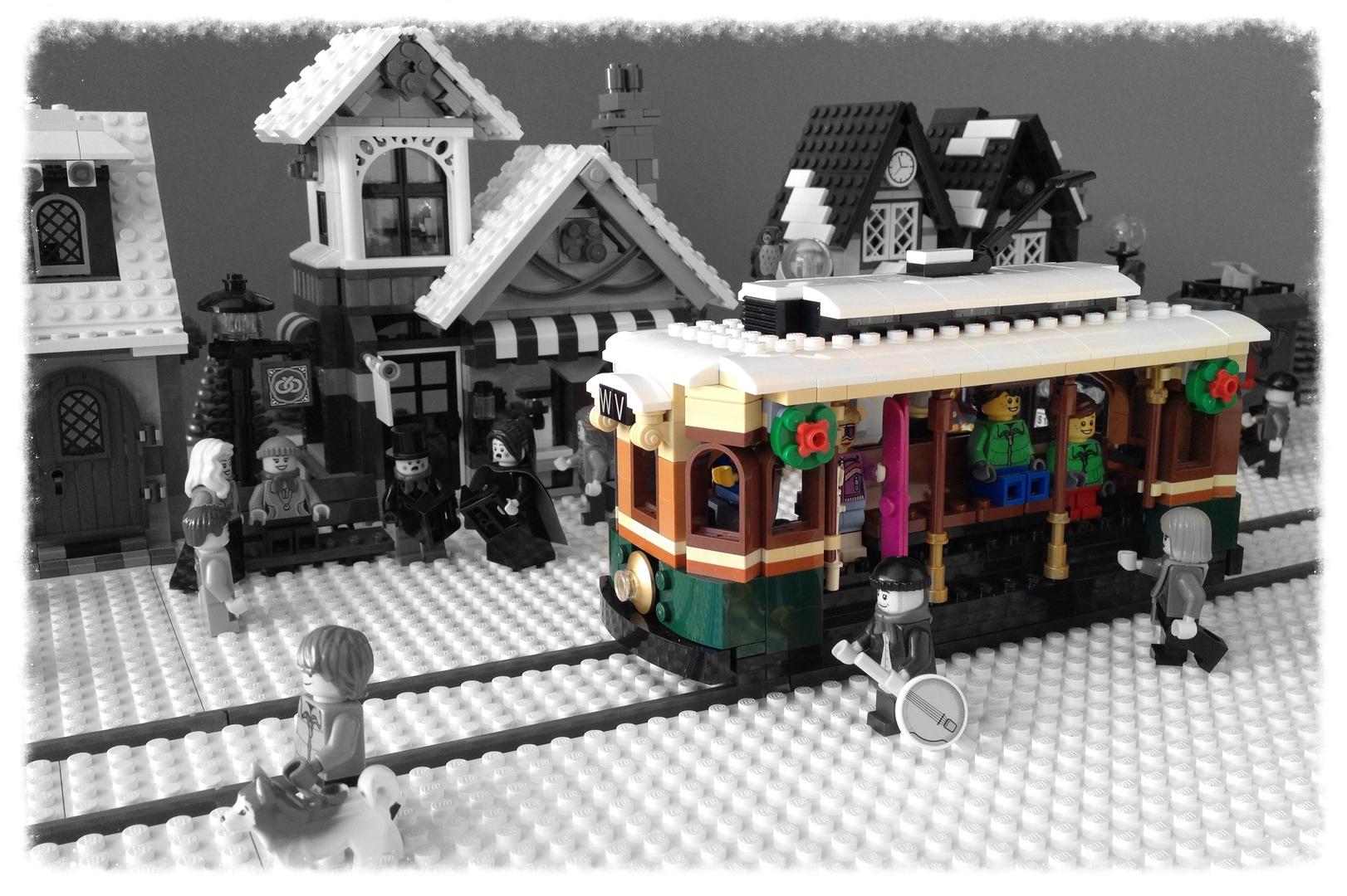 Winter Village Tram