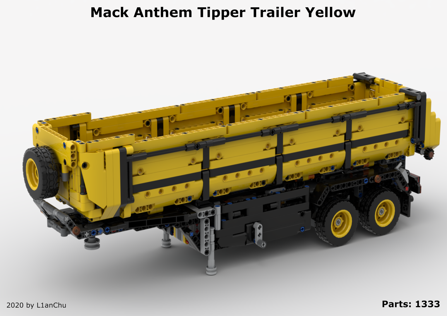 Yellow Tipper Trailer for Mack Anthem (42078)