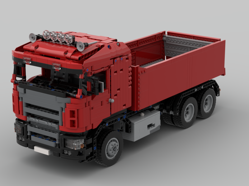 Red Scania Dump Truck