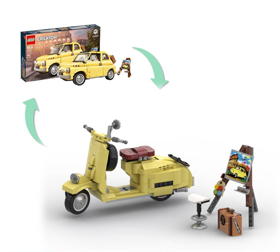 Vespa Piaggio (10271 Alternate Build)