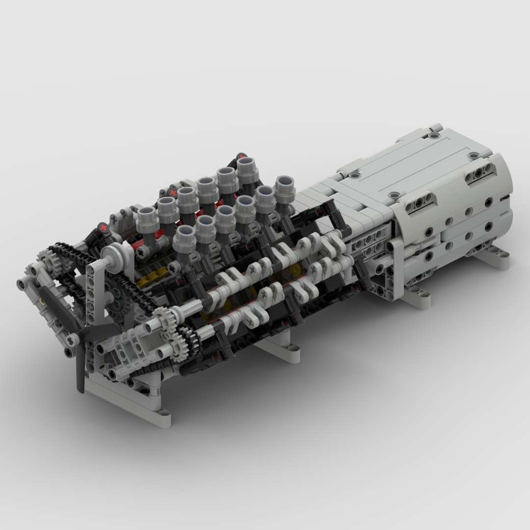 V12 Engine with Gearbox Mk1
