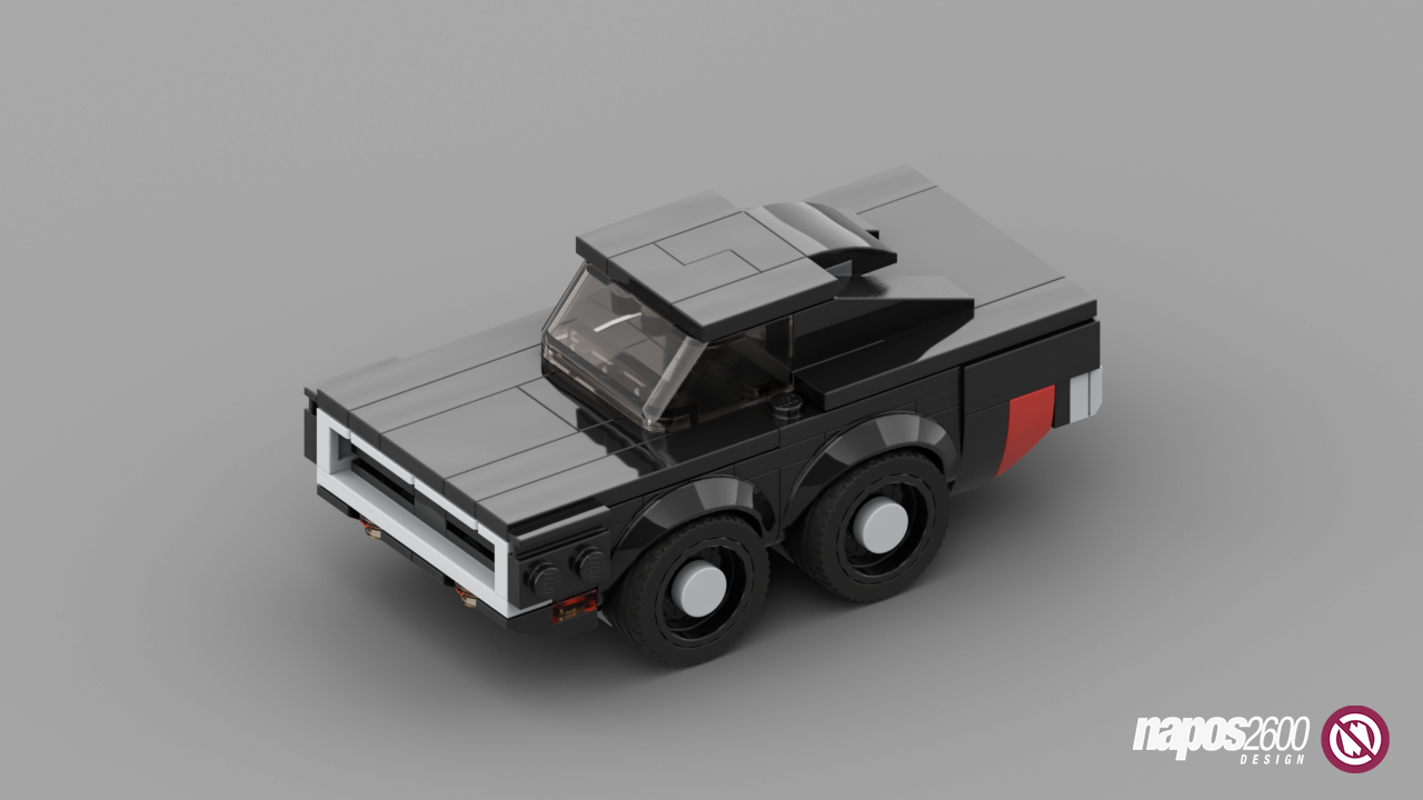 75893 1970 Dodge Charger RT Chibi Alternate