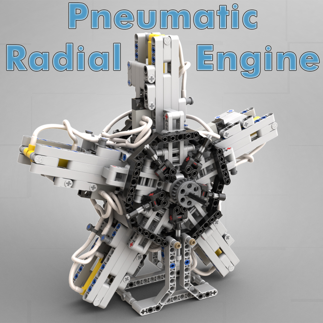 5 Cylinder Pneumatic Radial Engine