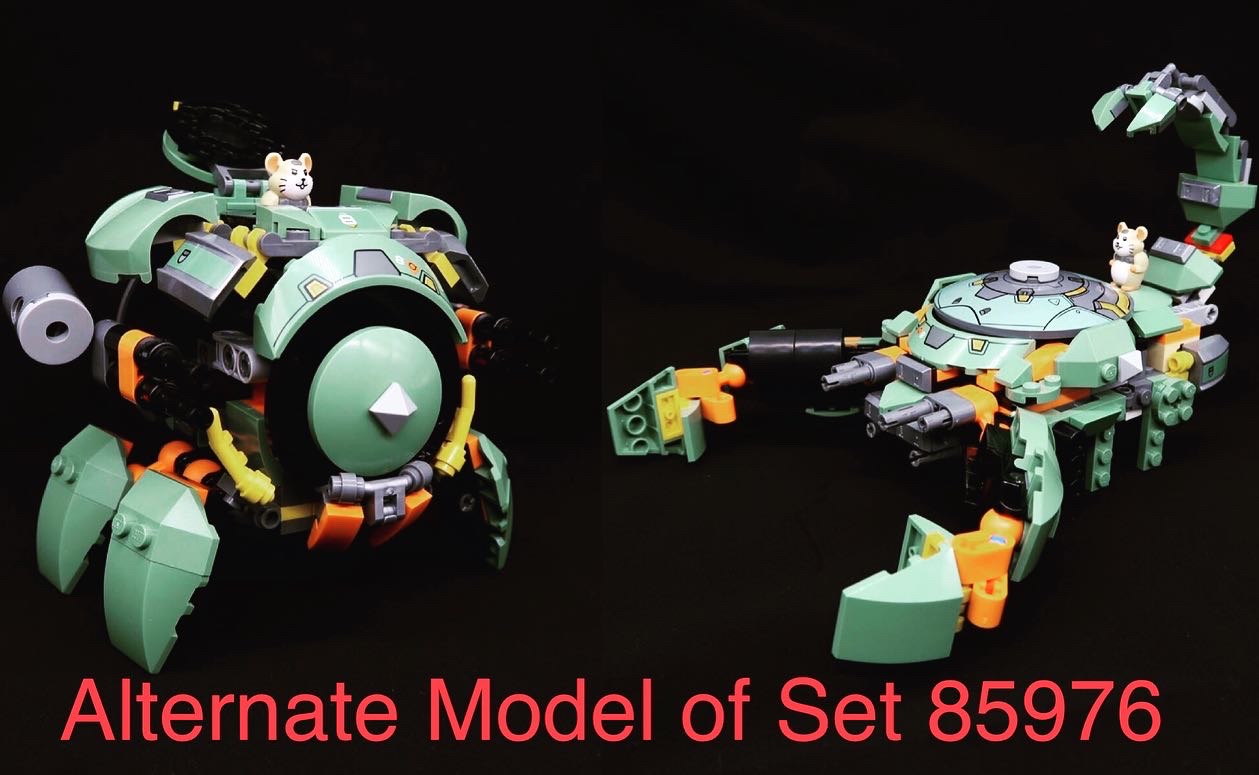 Alternate model of Overwatch 75976 Wrecking Ball  - Scorpion - Designed By Ken_He_MOC alternate build