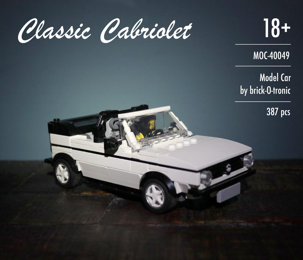 Classic Cabriolet inspired by VW Golf 1 Cabrio