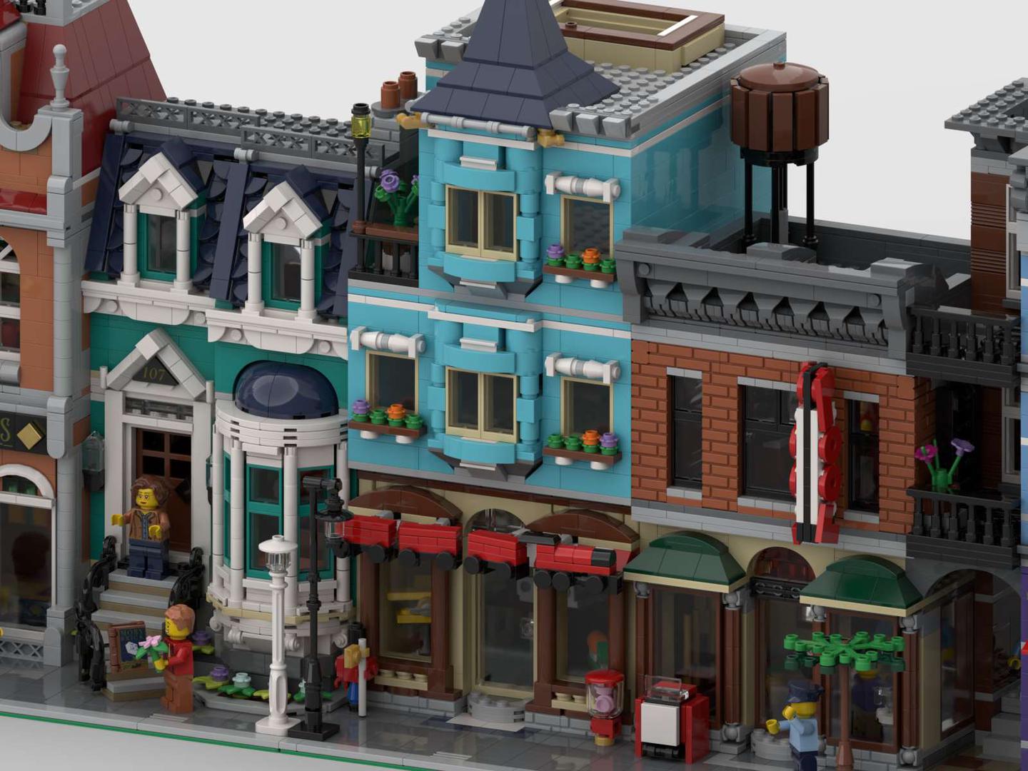 31105 Townhouse Toy Store modular in 16studs wide format