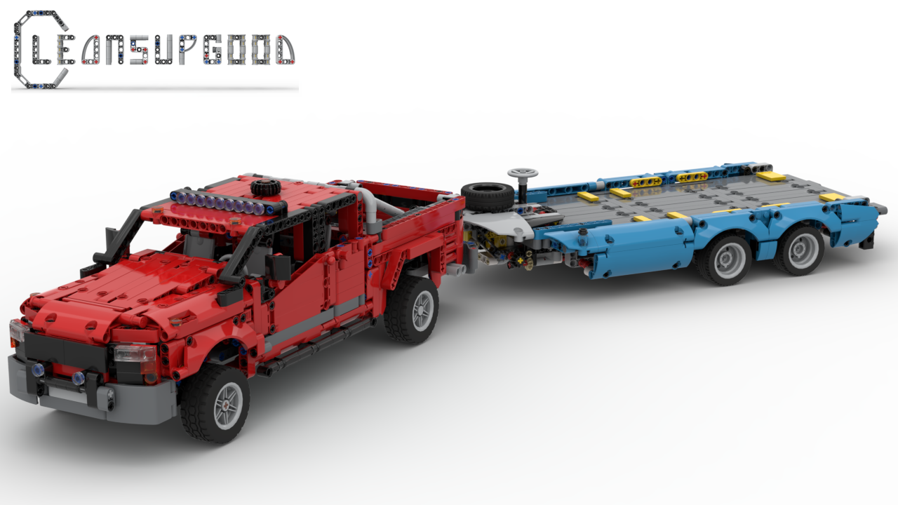 42098 C-Model: CLYDESDALE Pickup Truck and Trailer