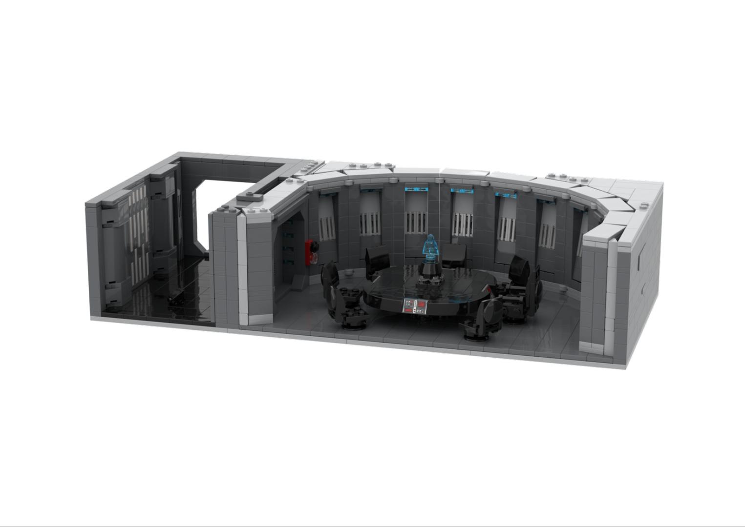 Death Star Conference Room with Hallway MOC