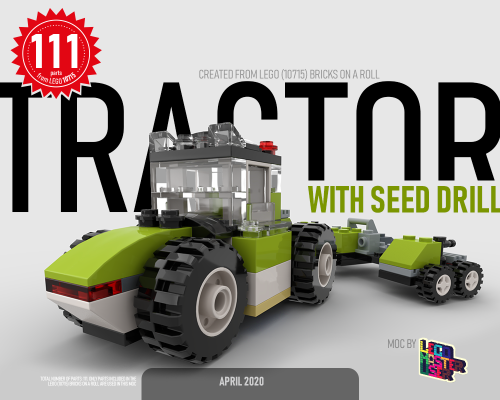Tractor with seed drill