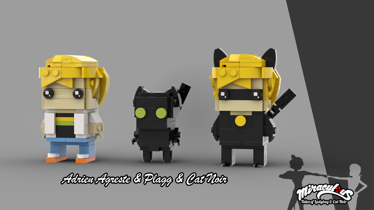 Miraculous Brickheadz - Cat Noir &amp; Plagg Kwami