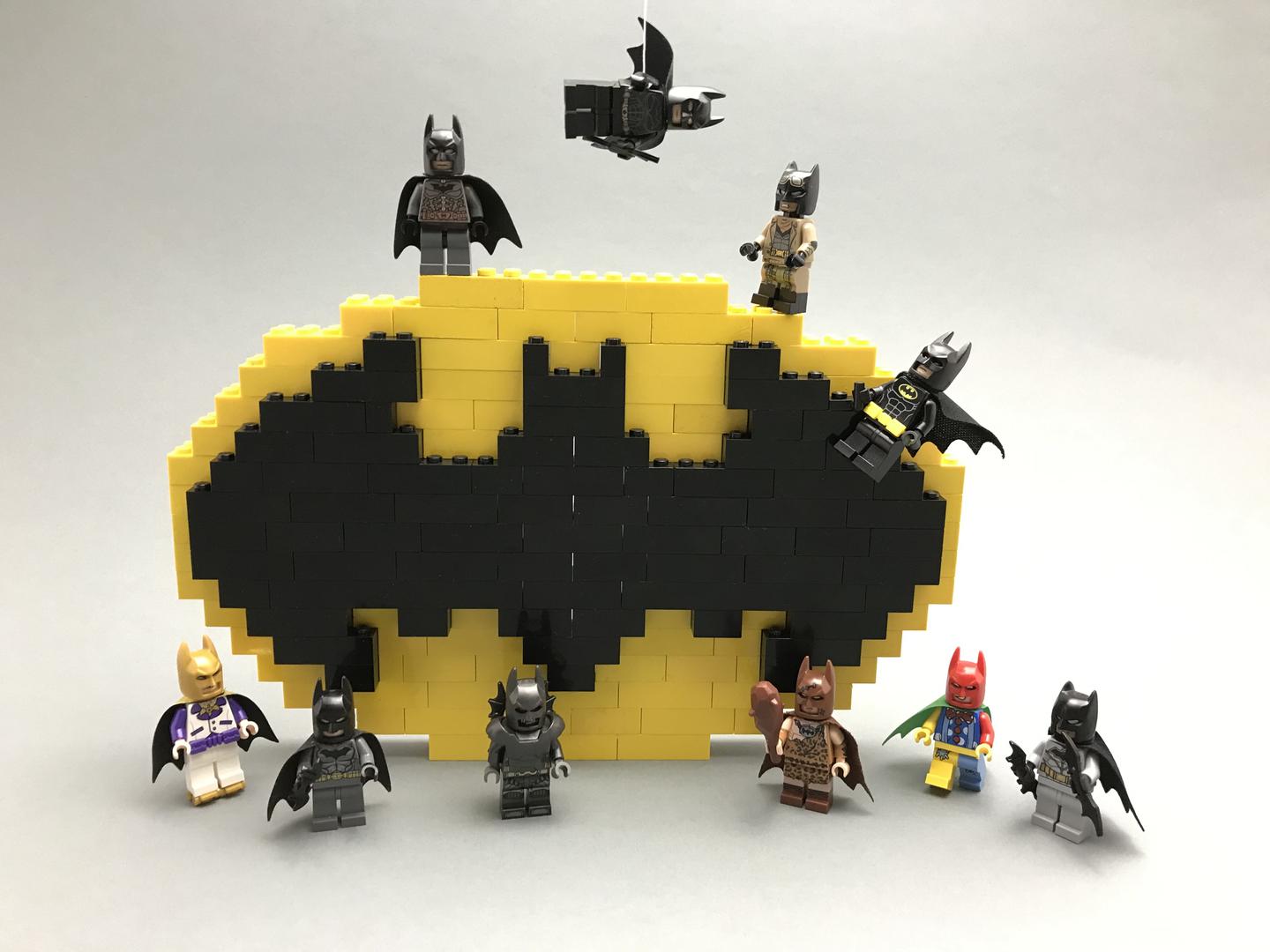 Classic Batman Logo Brickbuild