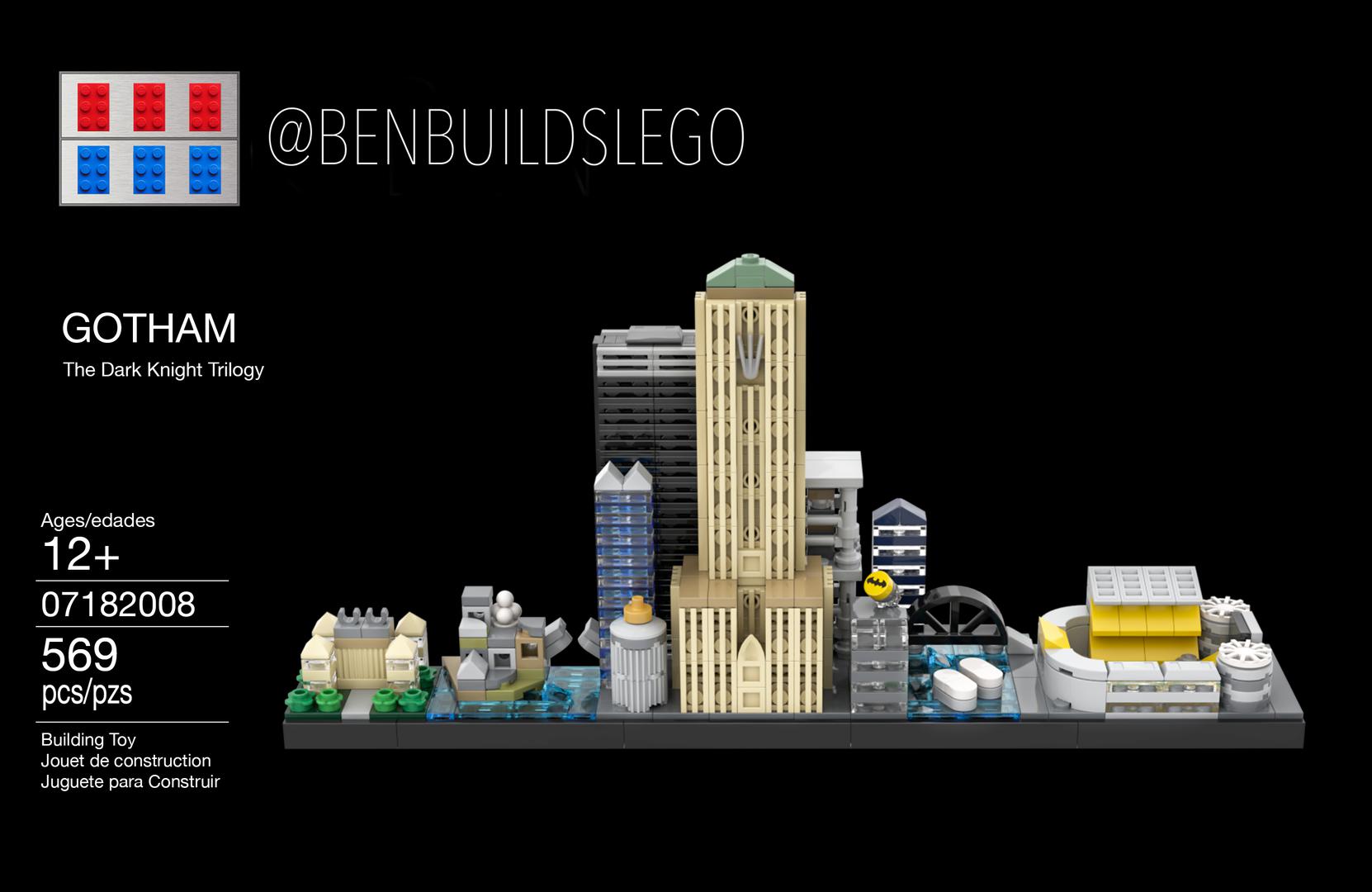 Gotham Skyline (The Dark Knight Trilogy)