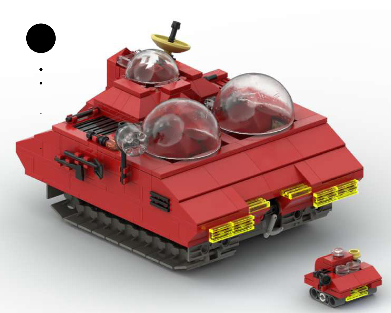 Tintin "explorers on the moon" tank